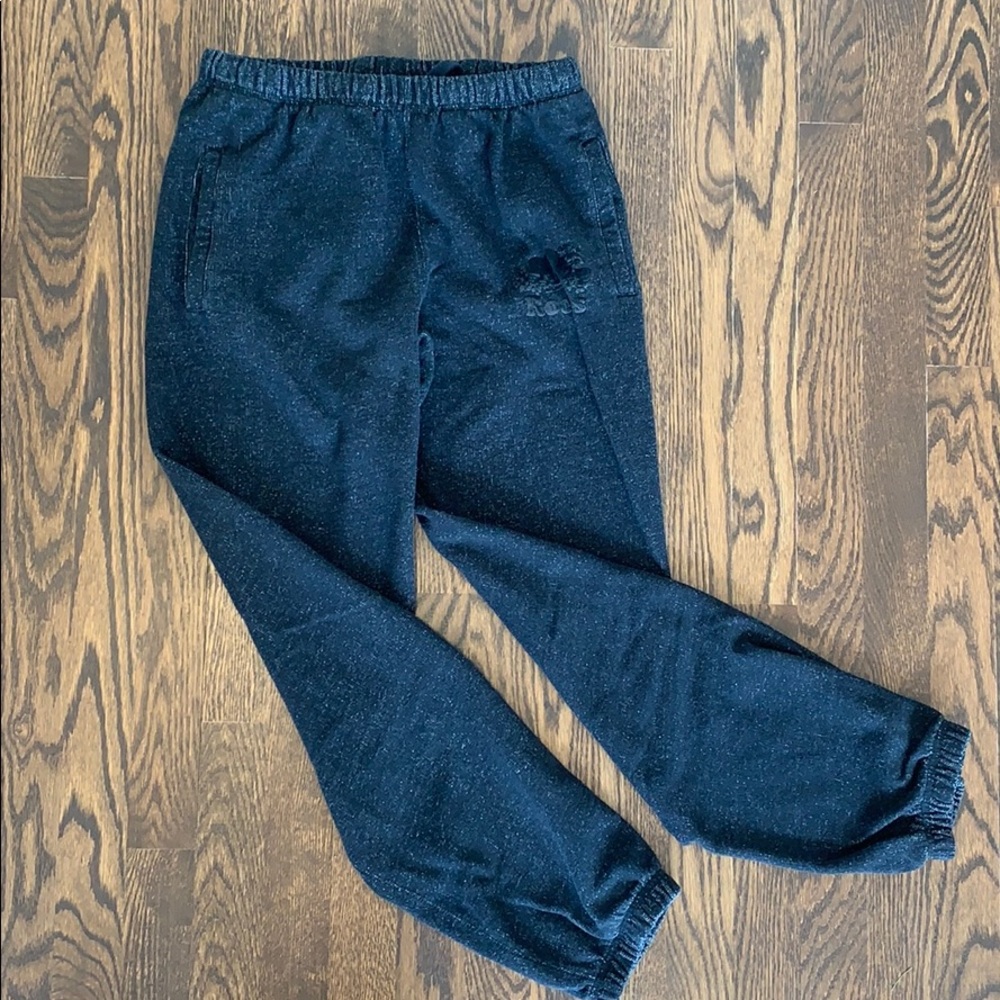 ROOTS heathered dark grey original joggers SZ SML